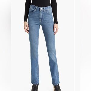 FRAME Le‎ Mini Boot High Rise Lucerne Light Wash Denim Jeans Stretch Size 32